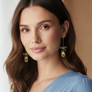 New Betsey Johnson Easter Egg Dangle Earrings With Gift Box